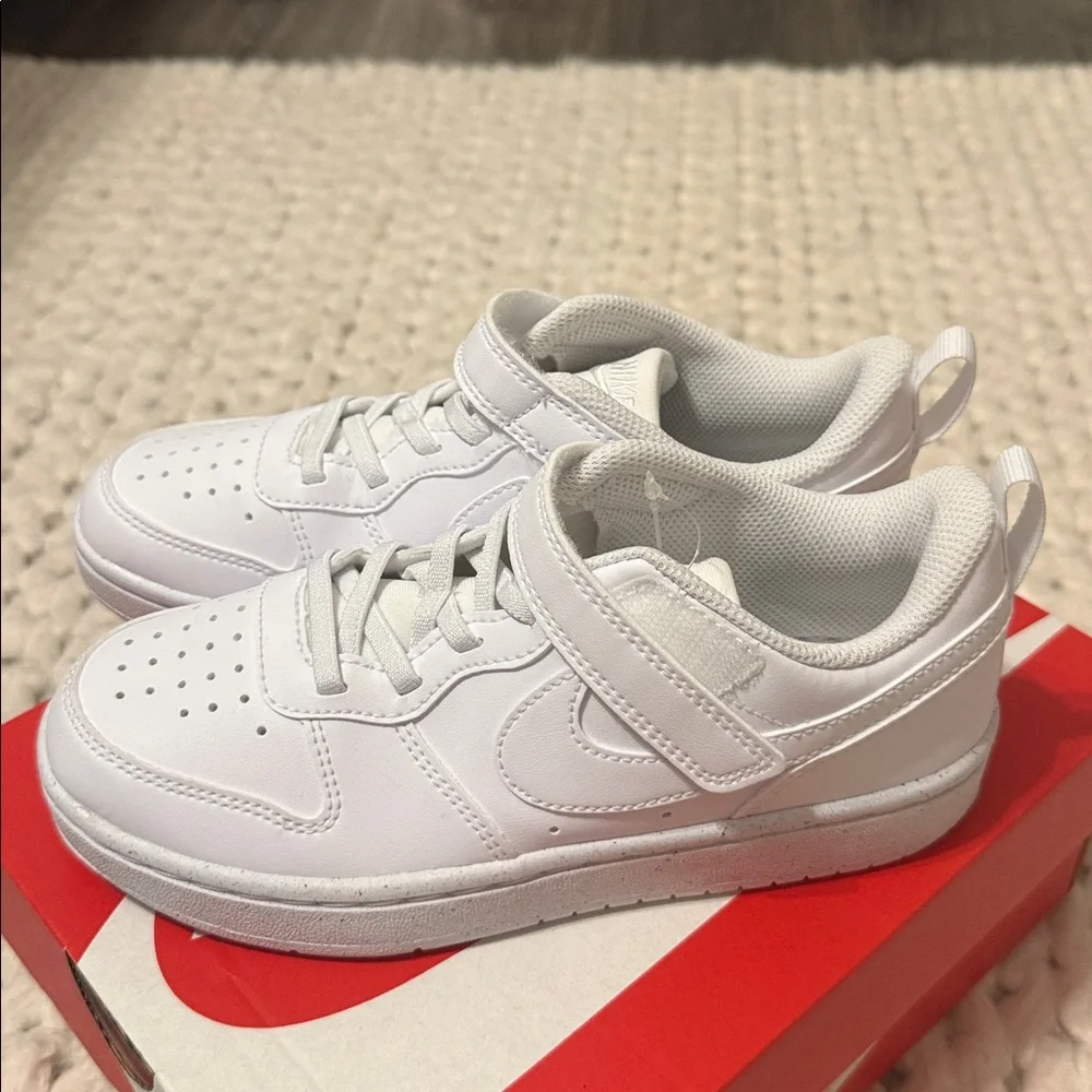 Nike Court Borough Low Recraft PS White Kids Sneakers Size 2Y